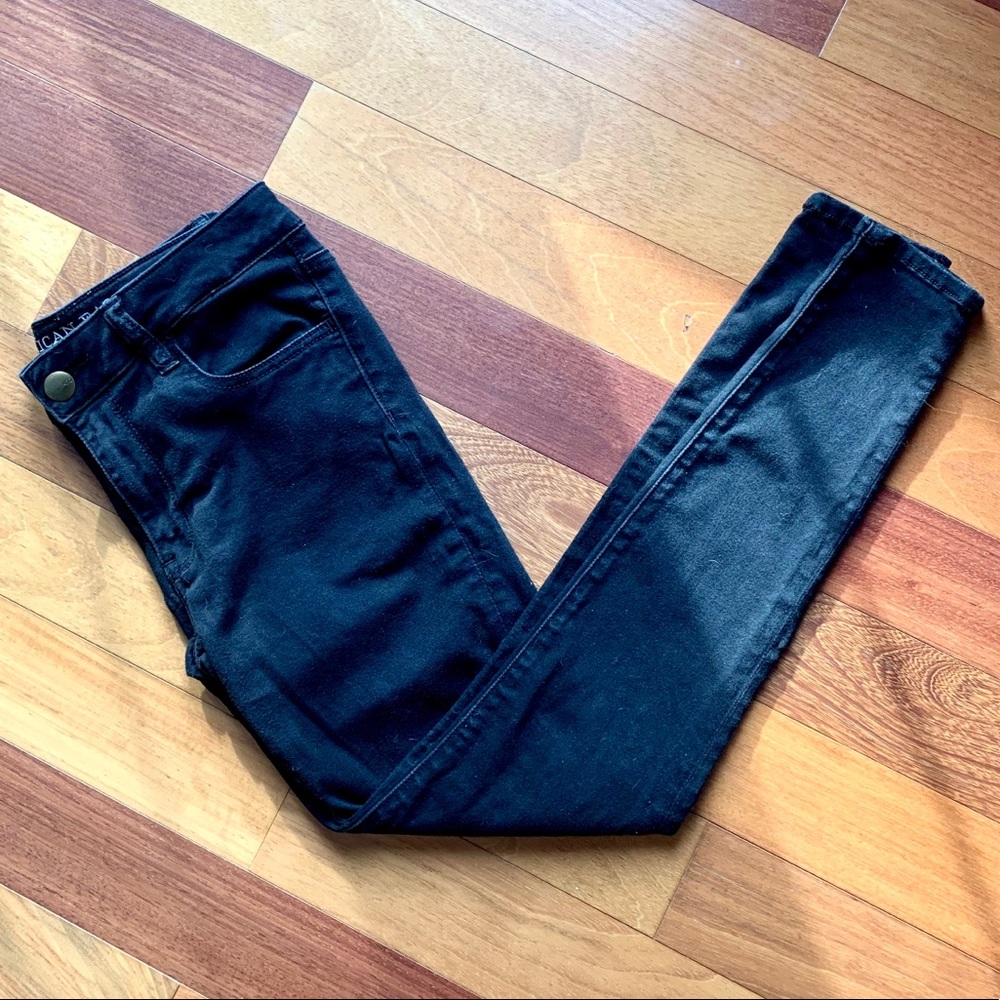American Eagle Women’s Black Jeggings Stretch Jeans, size 8